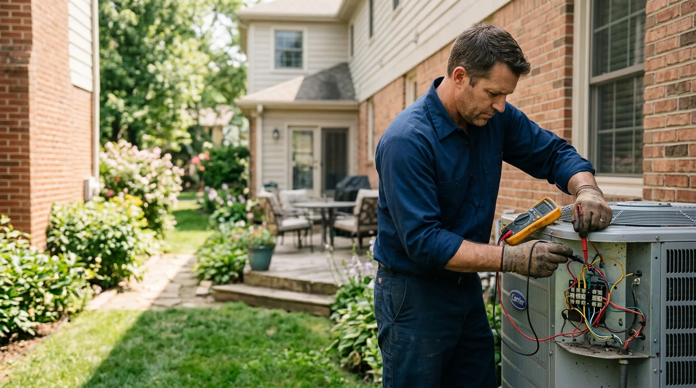 HVAC technician working near Robertsdale, AL
